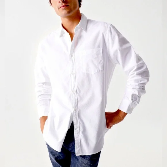 Banana Republic standard fit Luxe stretch poplin - Picture 1 of 3